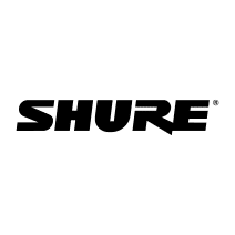 Logo de Shure - fabricante líder mundial en equipos de audio profesional